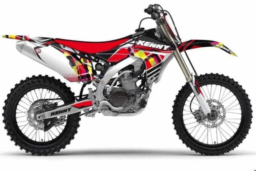 Moto de cross tapas